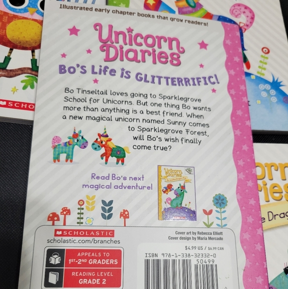 Set of 4 Unicorn Diaries and Owl Diary paperback books - Picture 5 of 7